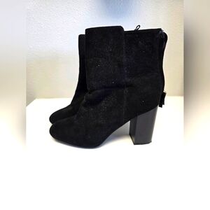 H&M Black Heeled Zipper Ankle Boots Size‎ 7